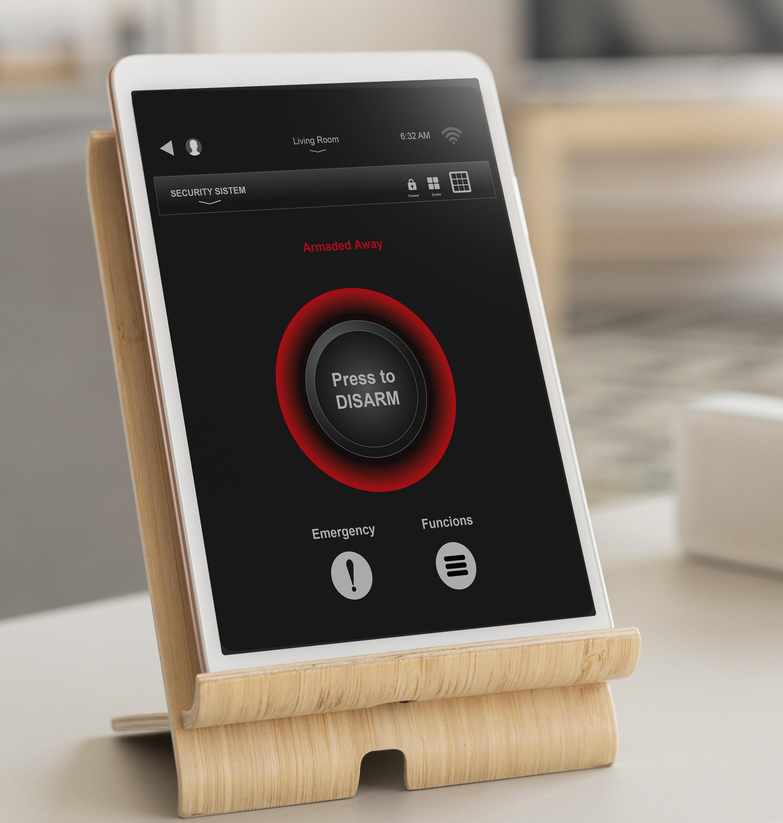 Control panel close up